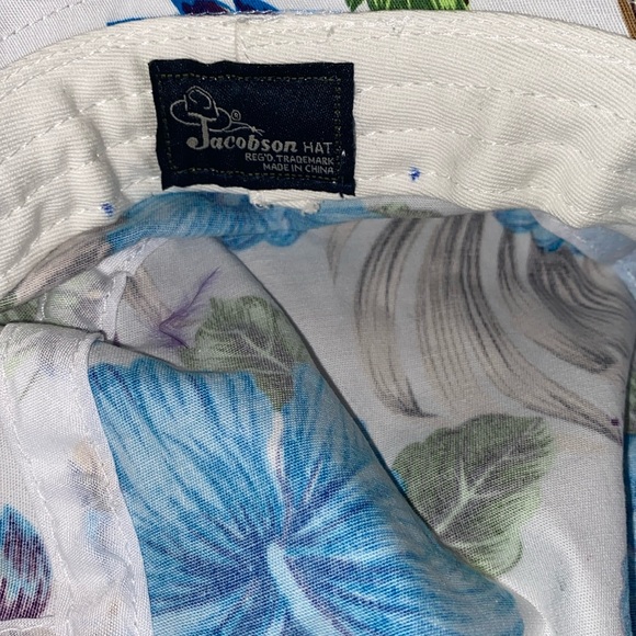 🔷Jacobson Tropical Hawaiian Flower Bucket Hat Unisex NWOT Size OS - Picture 4 of 4
